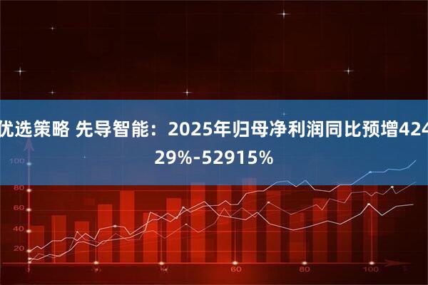 优选策略 先导智能：2025年归母净利润同比预增42429%-52915%