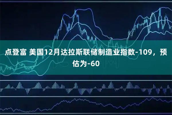 点登富 美国12月达拉斯联储制造业指数-109，预估为-60